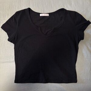 black baby tee